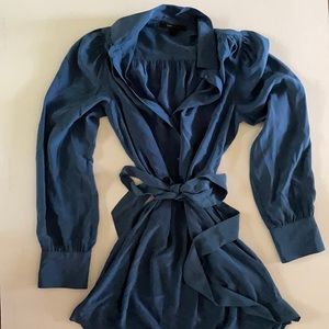 BCBG blue shirt dress